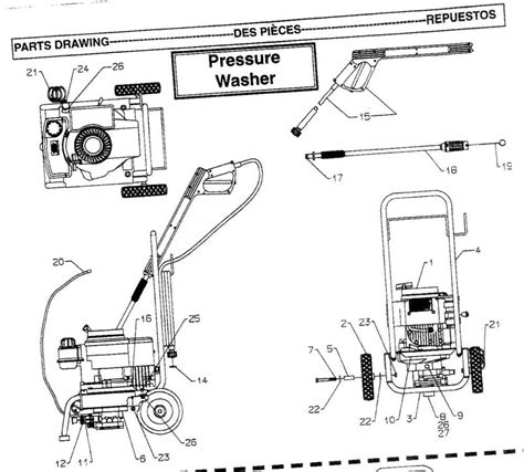 Note that it uses an M-22 male adapter to connect to the <b>gun</b>, so make sure it matches your existing hardware. . Bit 115 pressure washer gun parts diagram